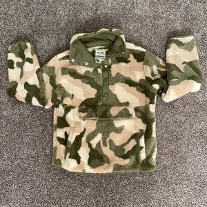 Billabong army fleece pullover jacket